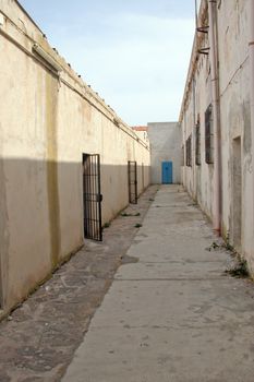 Old abandoned dungeons of Asinara in Sardinia, Italy