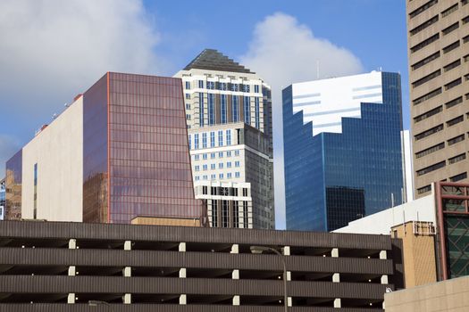 Colorful Buildings in Minneapolis, Minnesota.