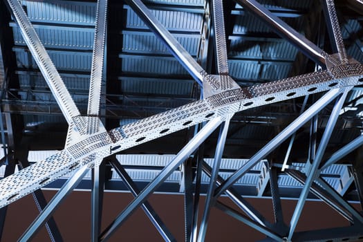 Detail of the Bridge in Cleveland, Ohio.