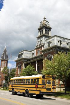 School bus in Medina, Ohio.