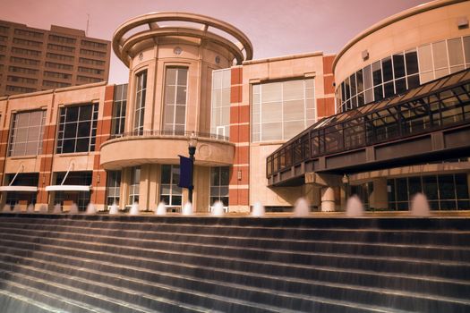 Architecture of Lexington, Kentucky. Taken with tobacco graduated filter.