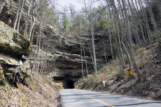 Tunnel in Red River Gorge State Park, Kentucky.