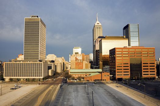 Morning in Indianapolis, Indiana, USA.