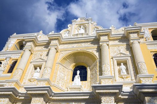 Details of La Merced Church in Antigua