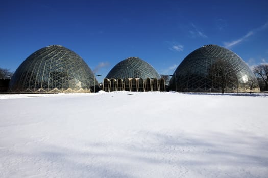Domes in Milwaukee, Wisconsin, USA.