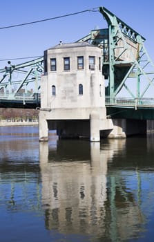 Details of Historic bridge in Joliet, Illinois.