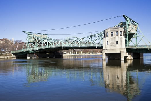 Historic bridge in Joliet, Illinois.