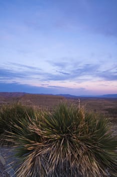 Sunset in Guadalupe Mountains National Park