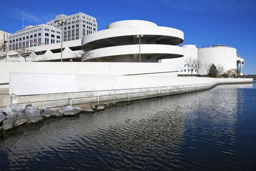 Garage by  Lake Monona in Madison.