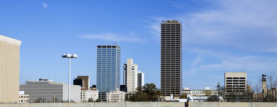 Panoramic Little Rock, Arkansas, USA, North America.