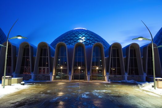  Domes of a Botanic Garden in Milwaukee, Wisconsin.
