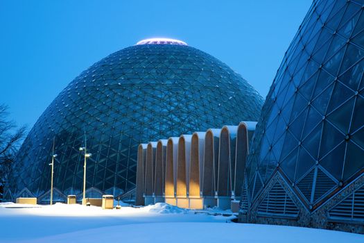 Dome of a Botanic Garden in Milwaukee, Wisconsin.