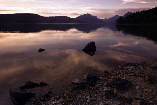 Lake in Glacier National Park.