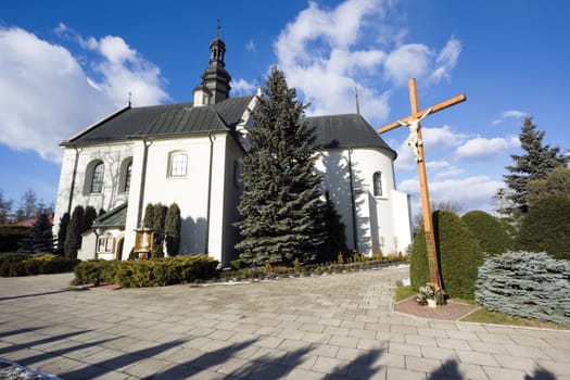 Church sw. Piotra i Pawla in Kije, Pincz�w County, Poland. Build in 1120.