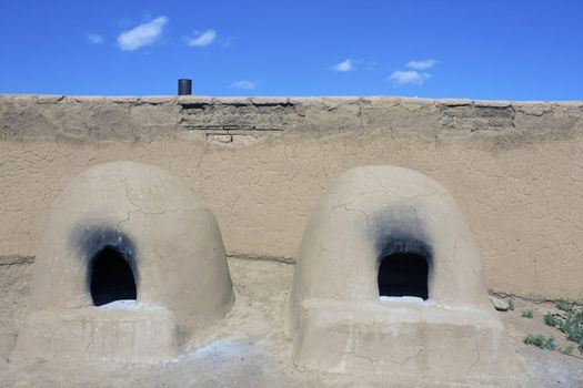 Ready to bake bread - seen in New Mexico.