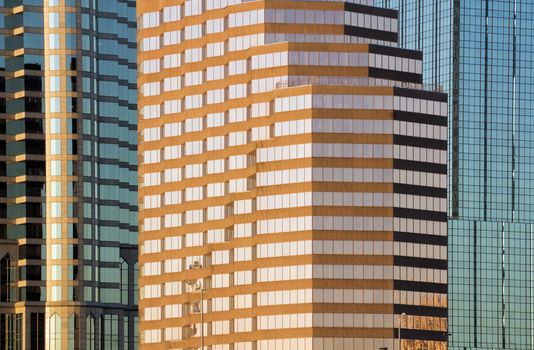 Mix of windows in Downtown of Tampa  