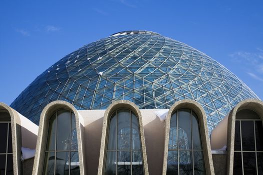 Dome of a Botanic Garden in Milwaukee, Wisconsin.