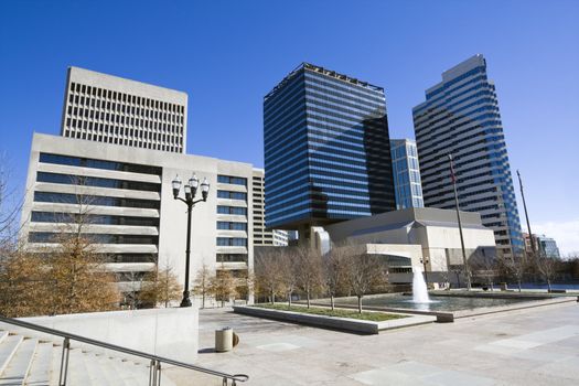 Architecture of downtown Nashville, Tennessee.