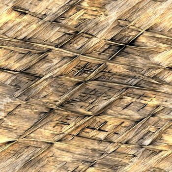 background illustration of straw thatch 