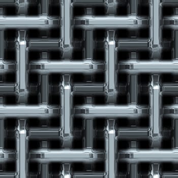 an abstract stainless steel metal weave background