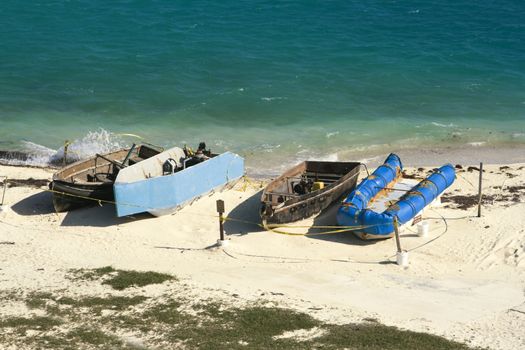 Boats of Cuban Immigrants - Dry Tortugas National Park