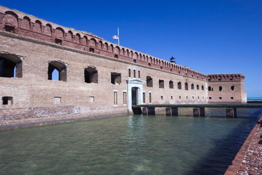 Walls of Fort Jefferson - Dry Tortugas National Park.