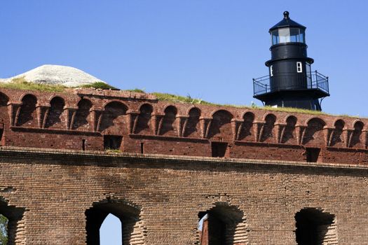 Walls of Fort Jefferson - Dry Tortugas National Park.