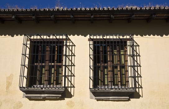 Windows seen in Antigua, Guatemala.