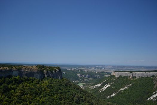 View of the Crimean mountains
