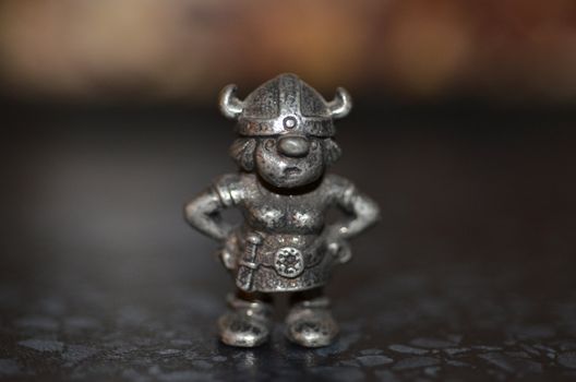 A souvenir viking figurine.