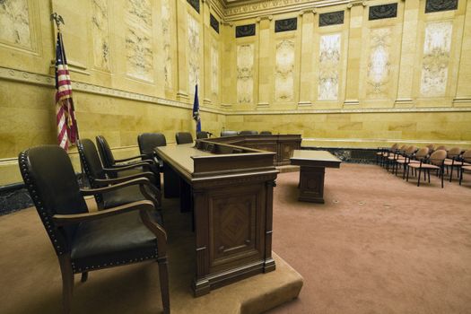 
Court Room in Madison, Wisconsin.