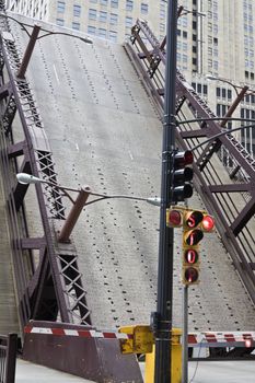 Bridge is up! - Chicago, IL.