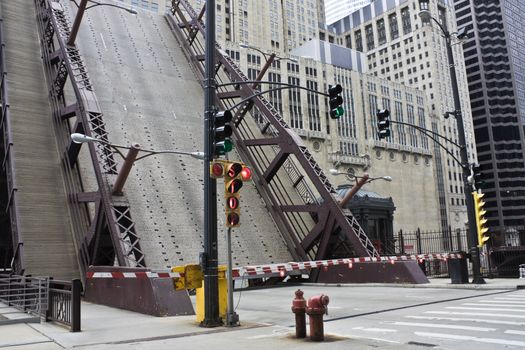 Bridge is up! - Chicago, IL