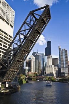 Bridge to Downtown - Chicago, IL.