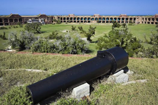 Cannon seen in Dry Tortugas National Park.