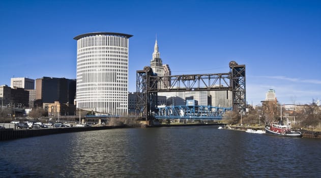 Downtown Cleveland - seen from the river.