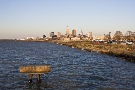 Downtown Cleveland, Ohio seen from EdgeWater Park