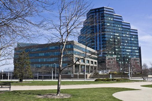 Modern buildings in Downtown Cleveland  