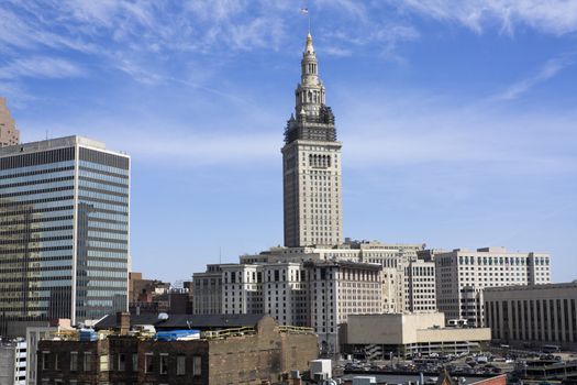 Landmark of Downtown Cleveland, Ohio.