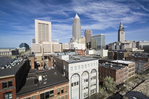 Downtown Cleveland - seen during late autumn.