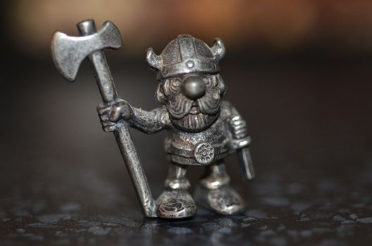 A viking figurine.