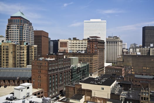 Downtown Cleveland - seen morning time