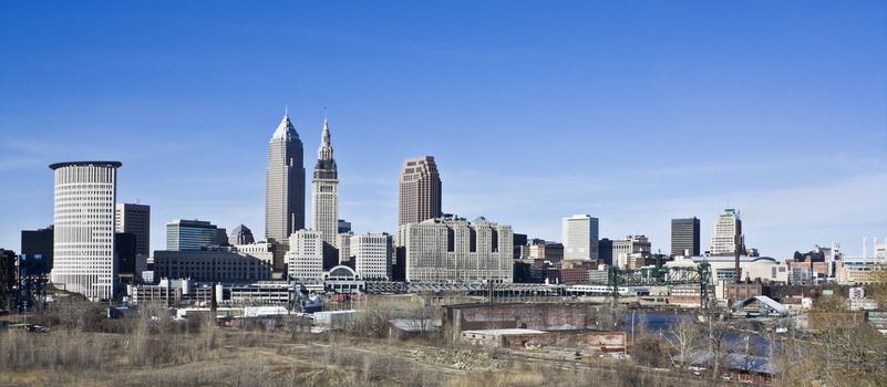 Afternoon in Downtown of Cleveland 