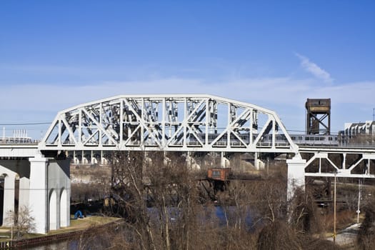 Bridge in Cleveland - spring time.