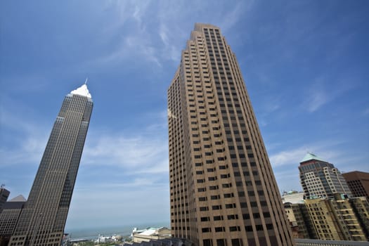 Skyscrapers in Downtown Cleveland, Ohio.