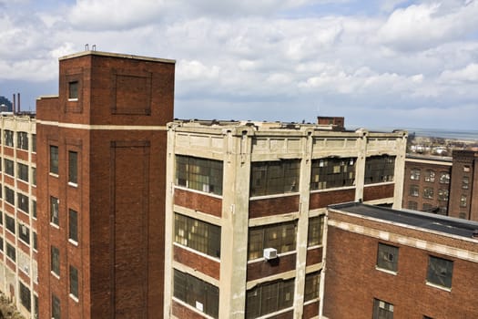 Lofts in Downtown Cleveland - seen during cloudy day.