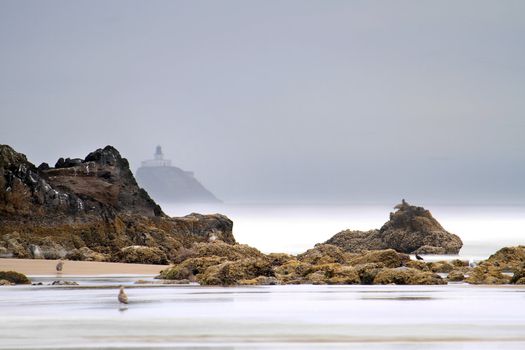 Tillamook Head Lighthouse from Cannon Beach Oregon