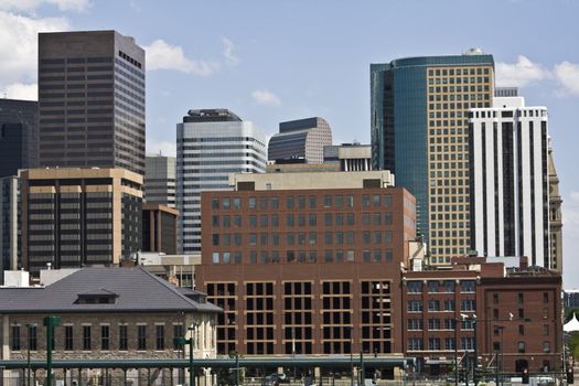 Skyscrapers in Denver, Colorado.