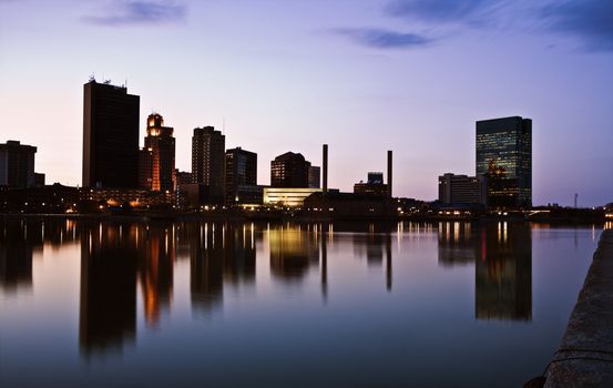 Toledo, Ohio - seen late evening.