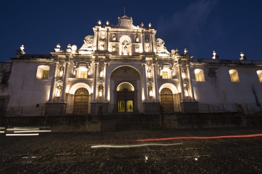 Cathedral in downtown Antigua, Guatemala